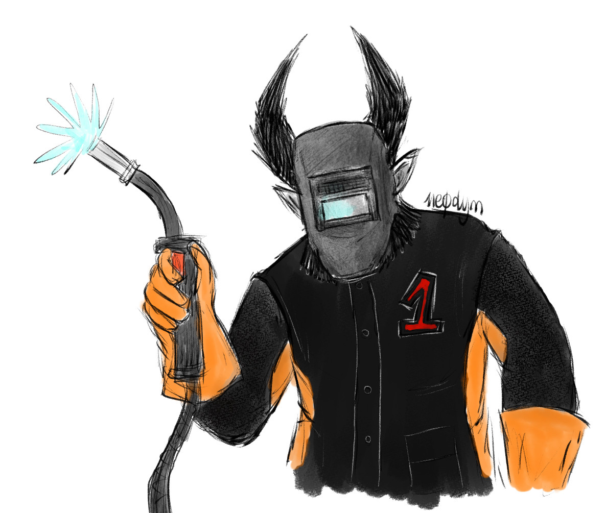 Neo as a welder, 2024